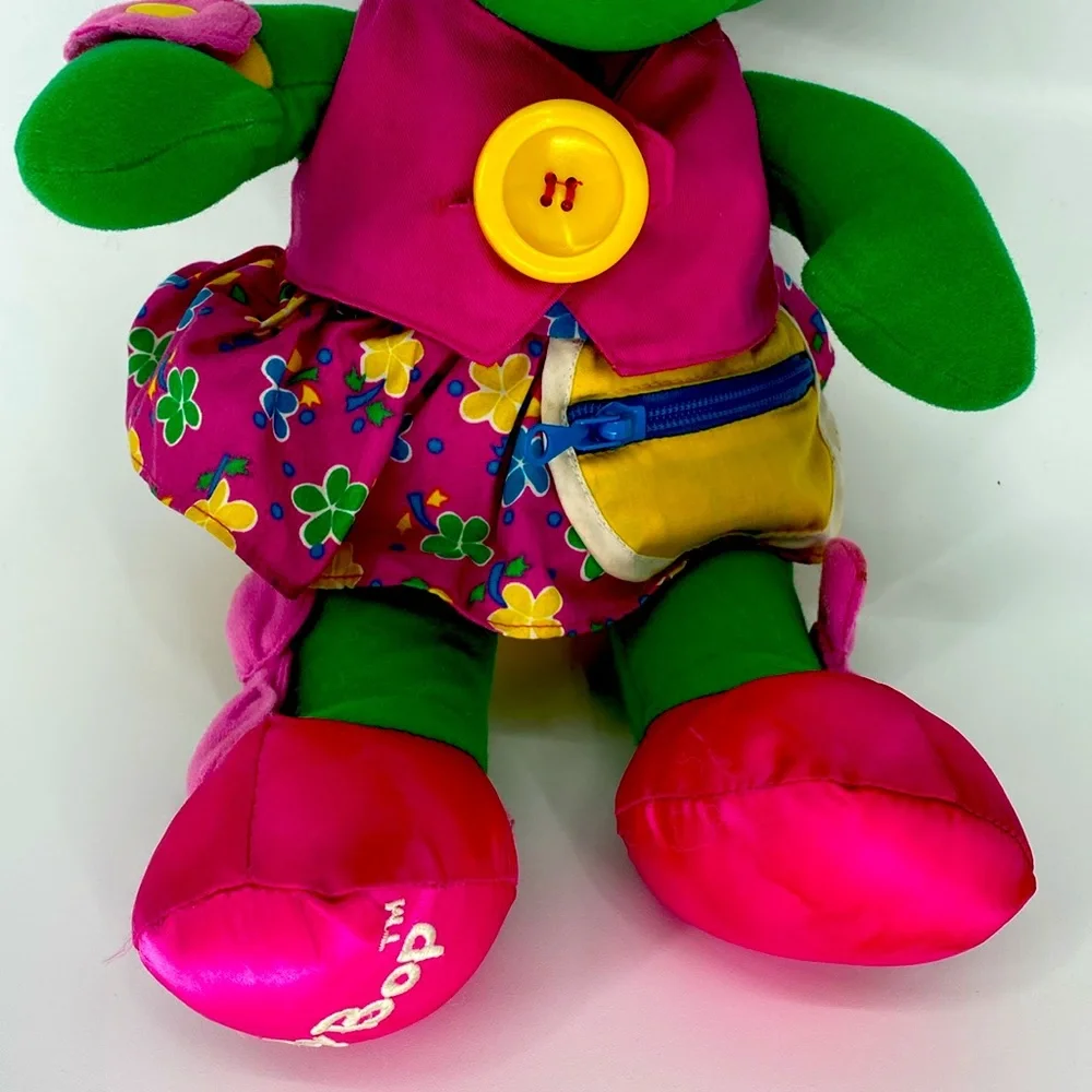 Baby Bop Barney & Friends 1992 Vintage Talk n Dress‎ Good Working Condition